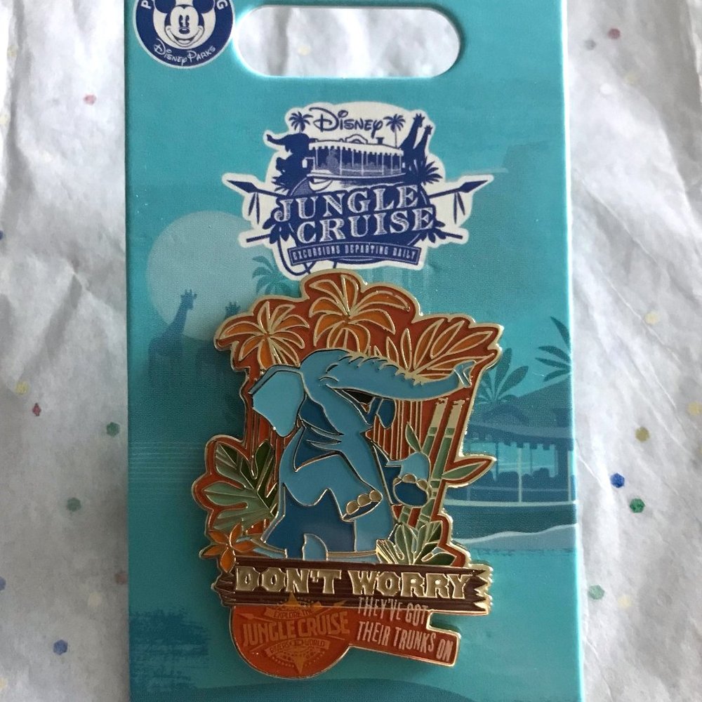 Disney Pin Jungle Cruise - Don't Worry They've Got Their Trunks On